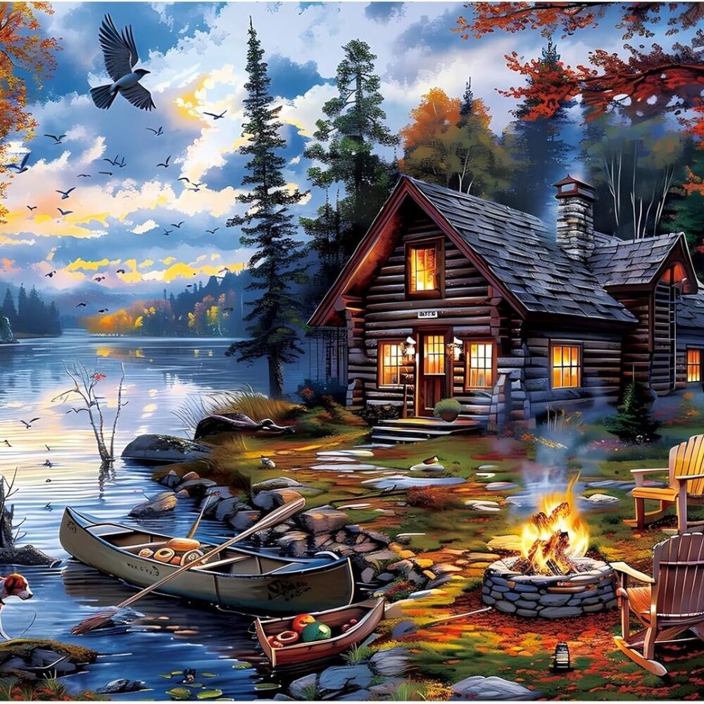 Puzzles for Adults 500 Pieces Puzzle Coutryside Jigsaw Puzzles for Adults Kids A - Picture 1 of 7